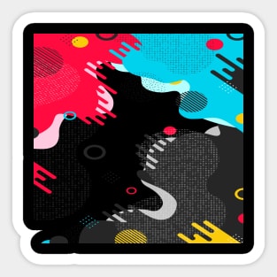 Colorful Abstract Design Sticker